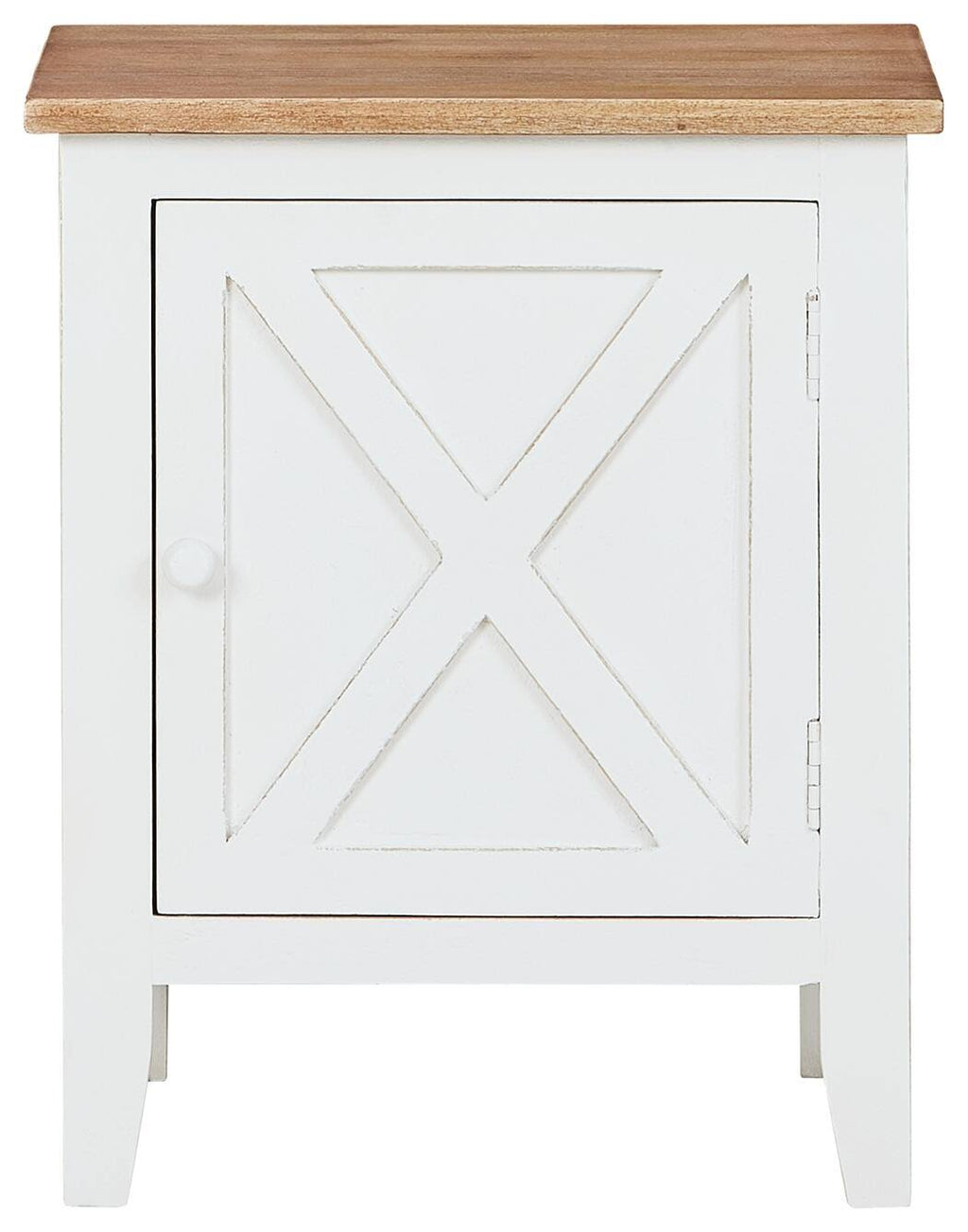 White and Brown Accent Cabinet M932