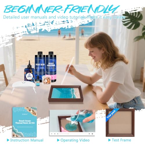Clear Epoxy Resin Kit with Frames I51896