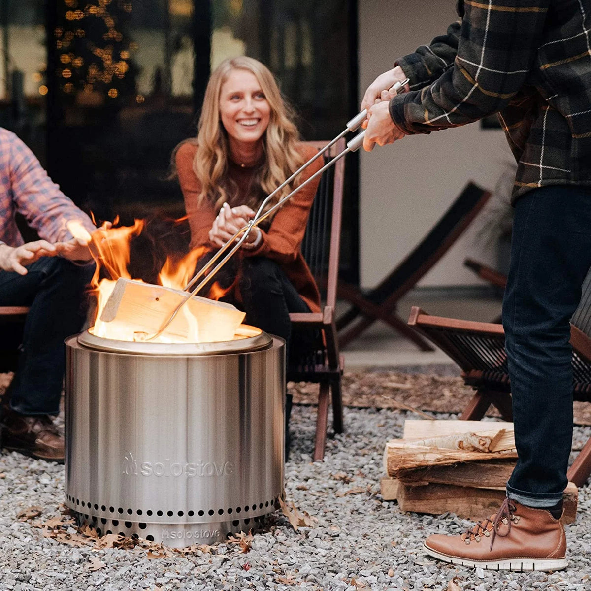 Stainless Steel Fire Pit Tools, 2 Piece Set E95426