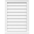 PVC Vertical Surface Mount Gable Vent with Brickmould R669