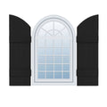 14 inchw x 94 inchh Vinyl Four Board Arch Top Shutters J6975