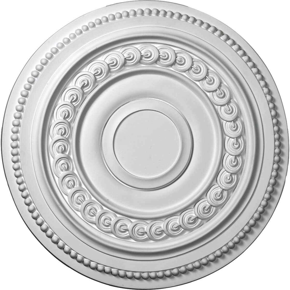 Hand-Painted Bronze Blue Patina Ceiling Medallion N6743