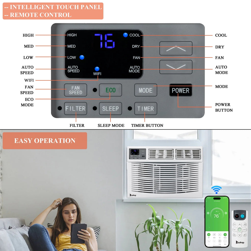 White 5000 BTU Window Air Conditioner X87777