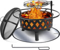 30 Inch Wood Burning Fire Pit with Cooking Grate P40315