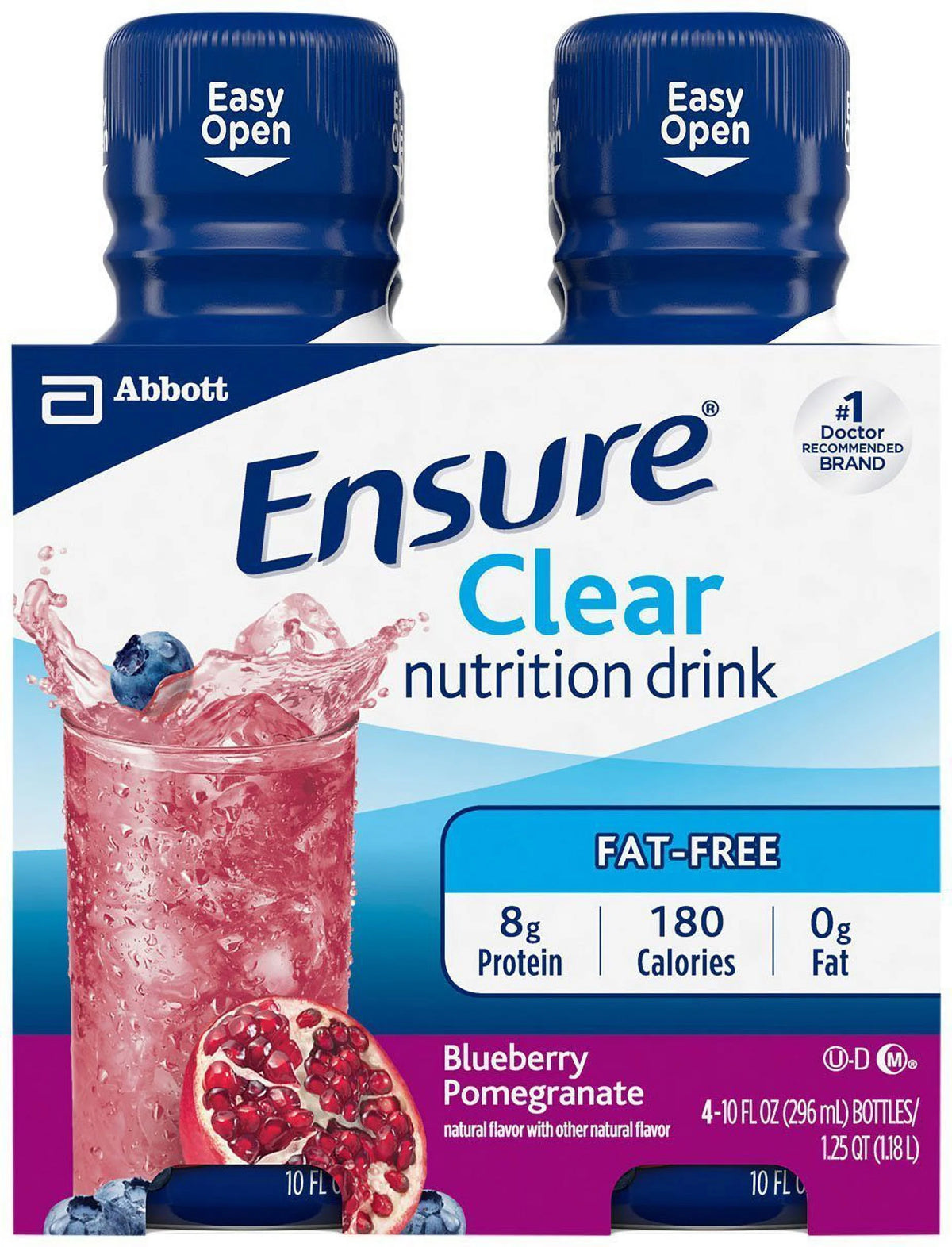 Blueberry Pomegranate 10 oz 4 pk Nutrition Drink Bottles I93584