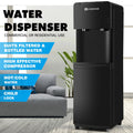 Black 5 Gallon Top Loading Water Dispenser Cooler with Child Safety Lock R690433