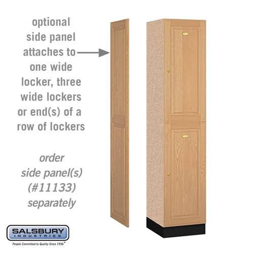 Solid Oak Executive Wood Locker Double Tier E178689