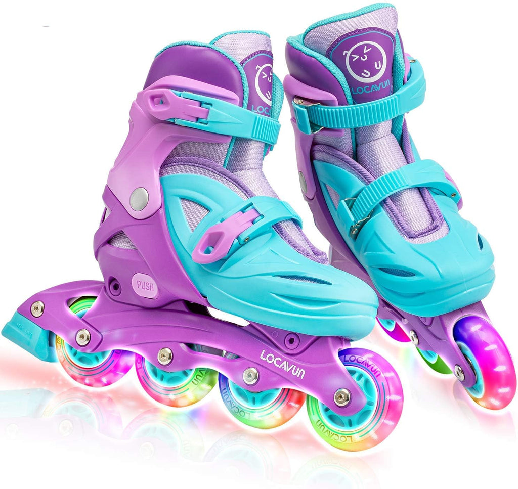 Adjustable Light up Inline Skates F406
