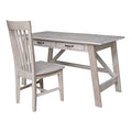 Wood Desk with 2 Drawers and Chair O365