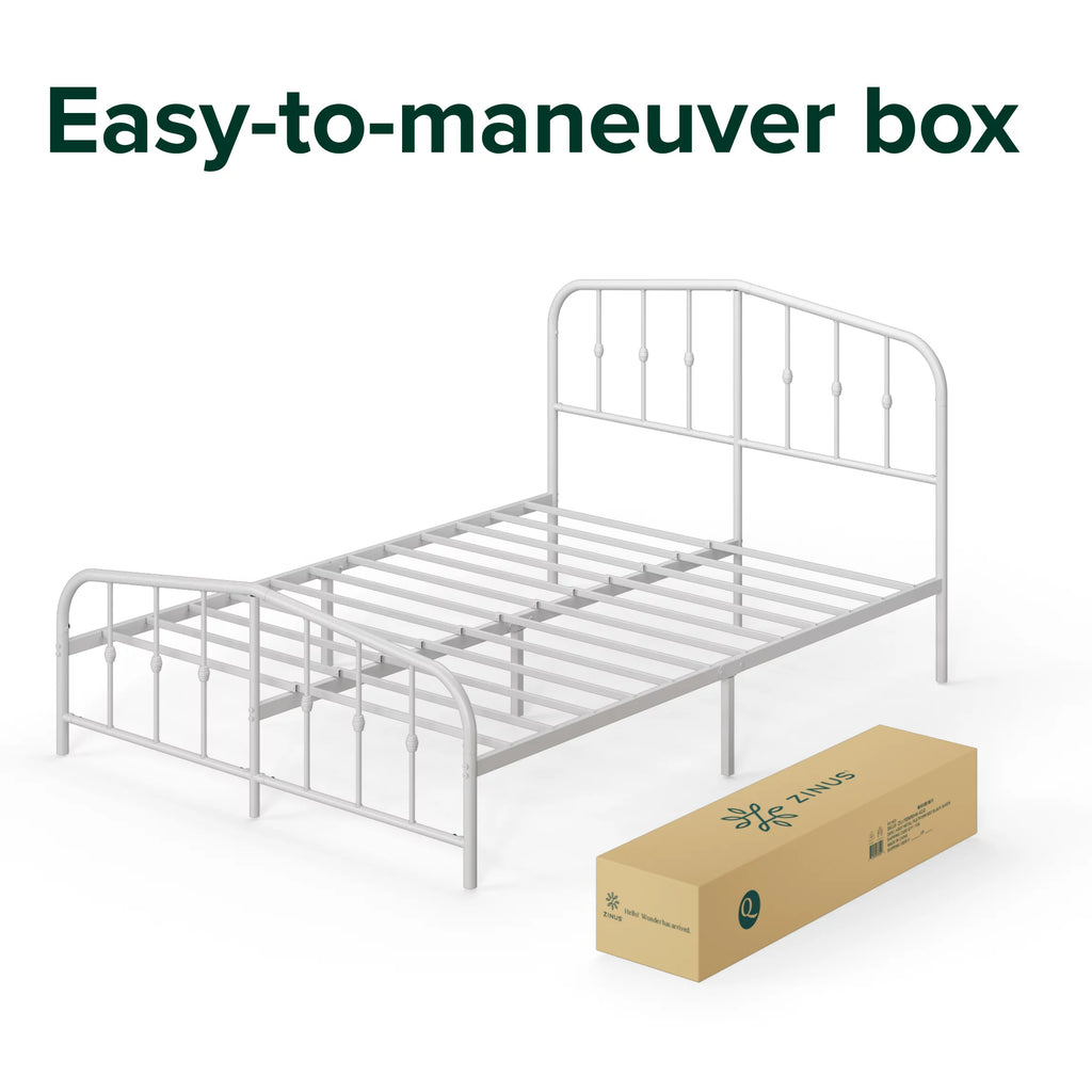 White King Metal Platform Bed Frame H980