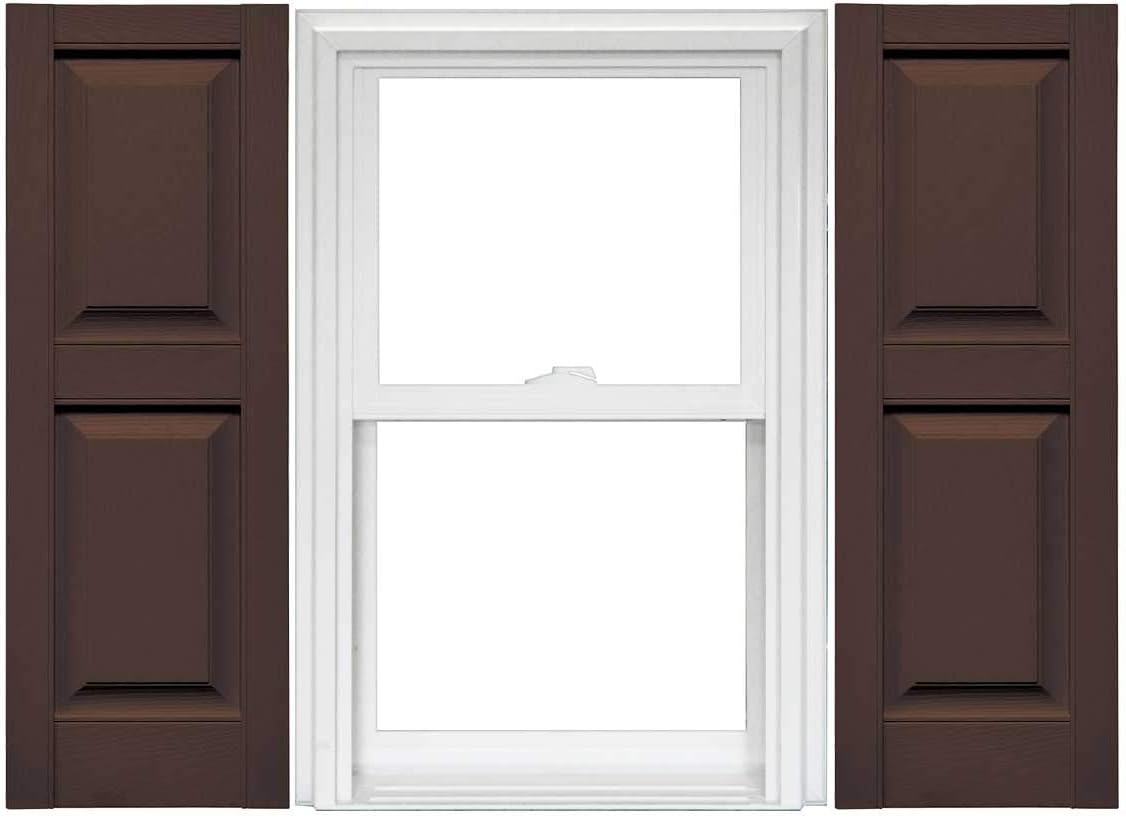 Raised Panel Vinyl Shutters 1 Pair 14.75 x 59 Classic Blue L203091