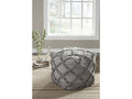 Natural/Gray Pouf E5913