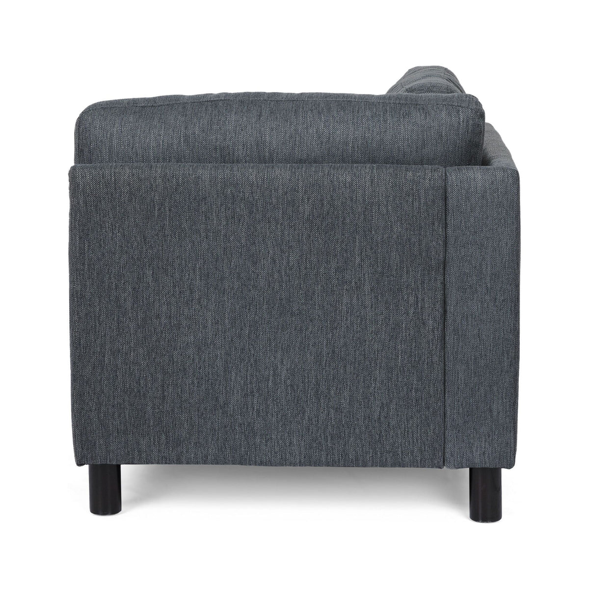 Navy Blue + Black Fabric Chaise Lounge L998425