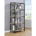 Salvaged Cabin 4-Shelf Bookcase M19443