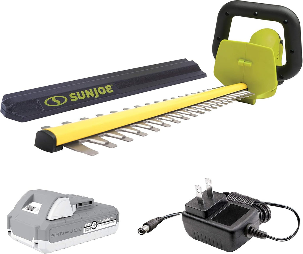 24V Cordless Handheld Hedge Trimmer Kit with 2.0 Ah Battery and Quick Charger, Pack of 2 U8048