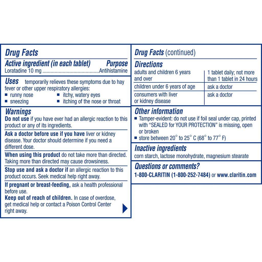 24 Hour Non Drowsy 10 mg Allergy Relief Tablets 70 ea (Pack of 2) H6609