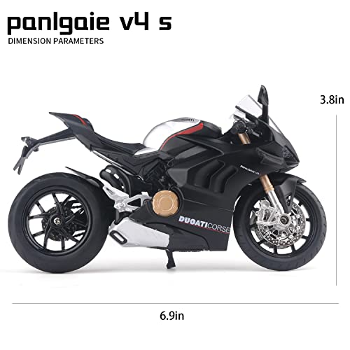 1:12 Scale Die Cast Motorcycle Model (Black) X8709