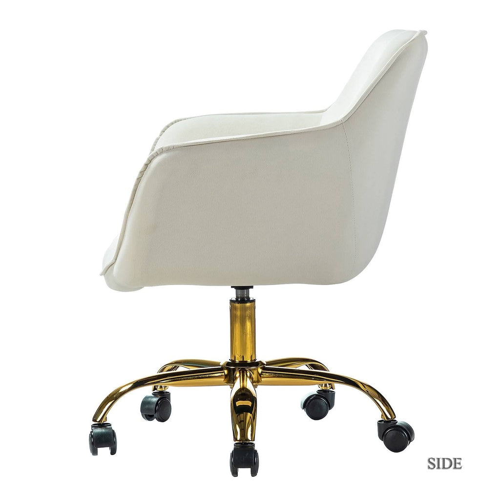 Black Swivel Task Chair with Tufted Back D230