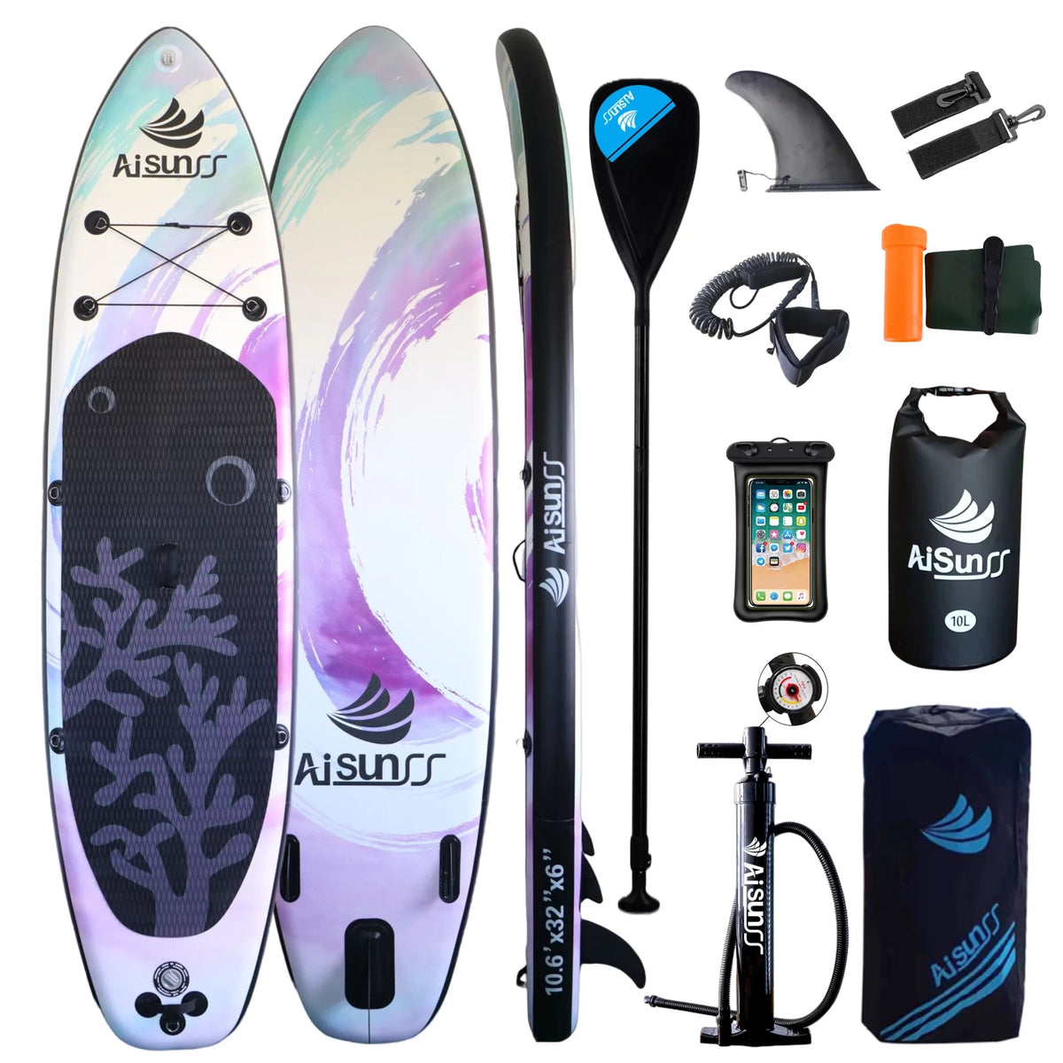Inflatable Stand up Paddle Board 11ft Purple G986