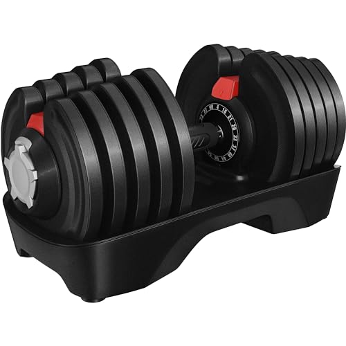 Adjustable Dumbbell Set 90LBS with Anti-Slip Handle O5696