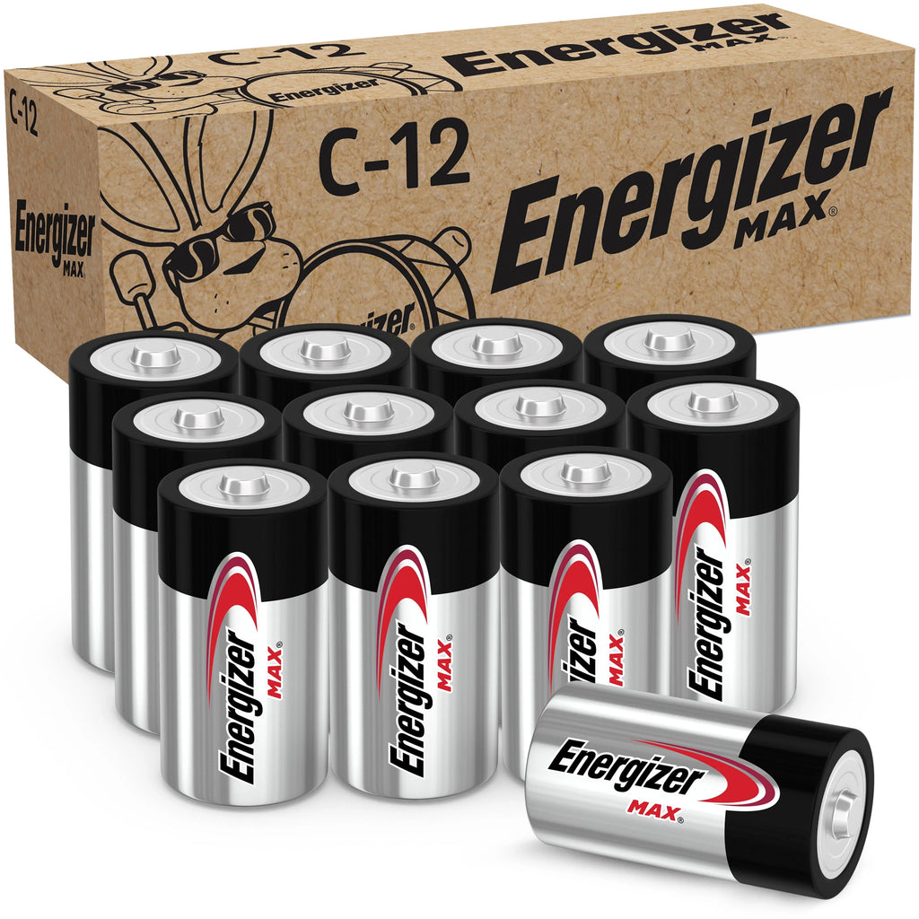 C Cell Alkaline Batteries 12 Pack T811
