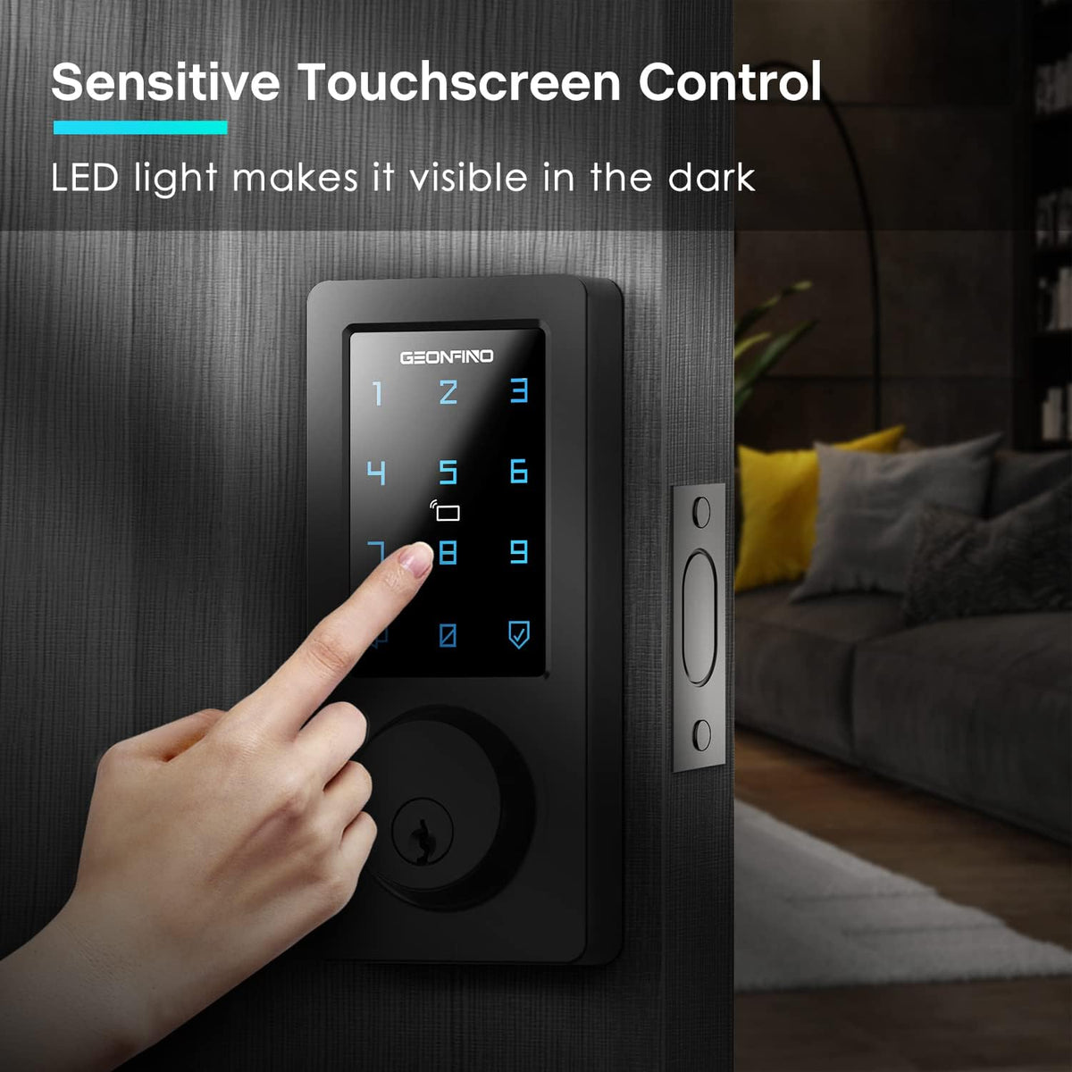 Smart Deadbolt Lock with Bluetooth App and Keypad I58150