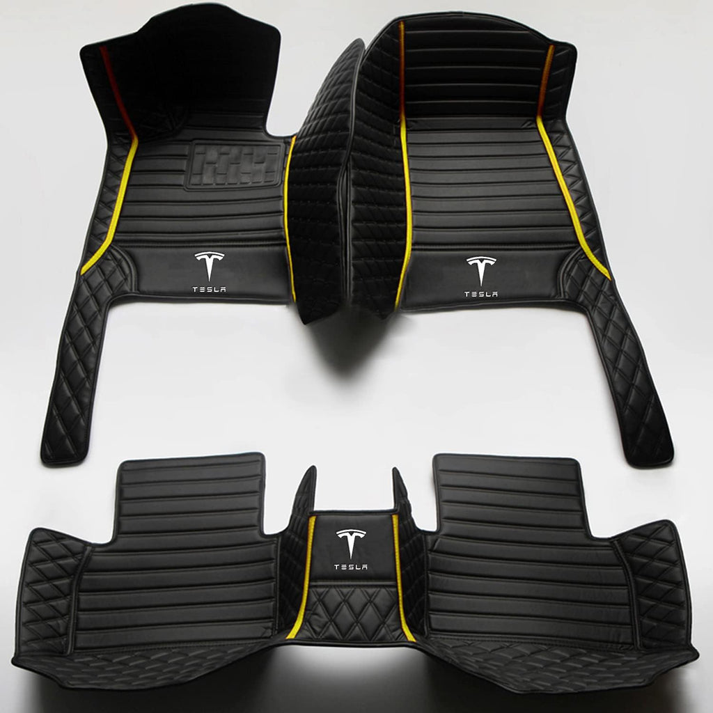 Waterproof Non-Slip All Weather Leather Car Floor Mat Pack of 2 D327400