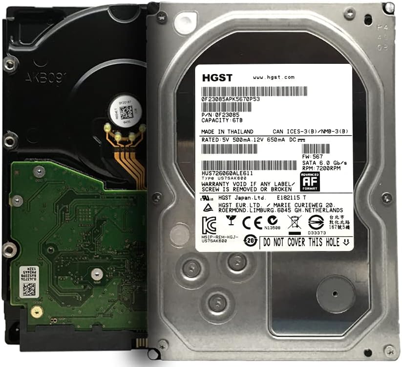 6TB 7200RPM 128MB Cache SATA 6Gb/s 3.5-inch Enterprise Hard Drive (Renewed) Pack of 2 A1374