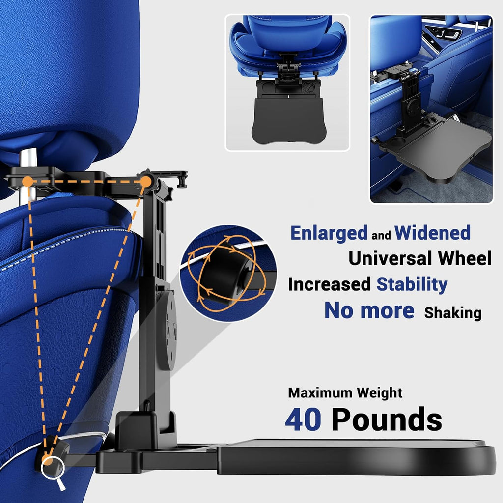 Foldable Car Seat Tray Table with Non-Slip Pad H514515