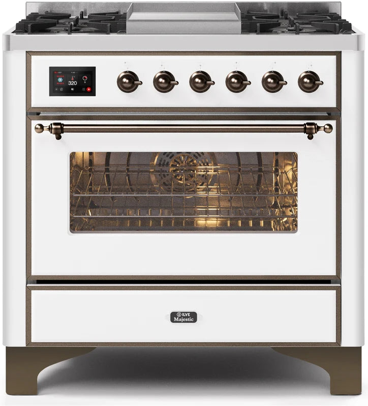 White Dual Fuel Propane Gas Range X322447