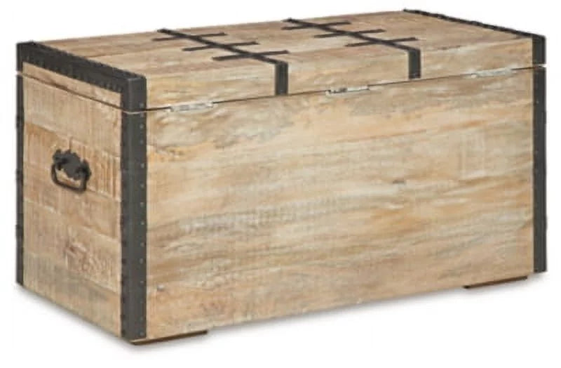 Whitewash Storage Trunk Z461