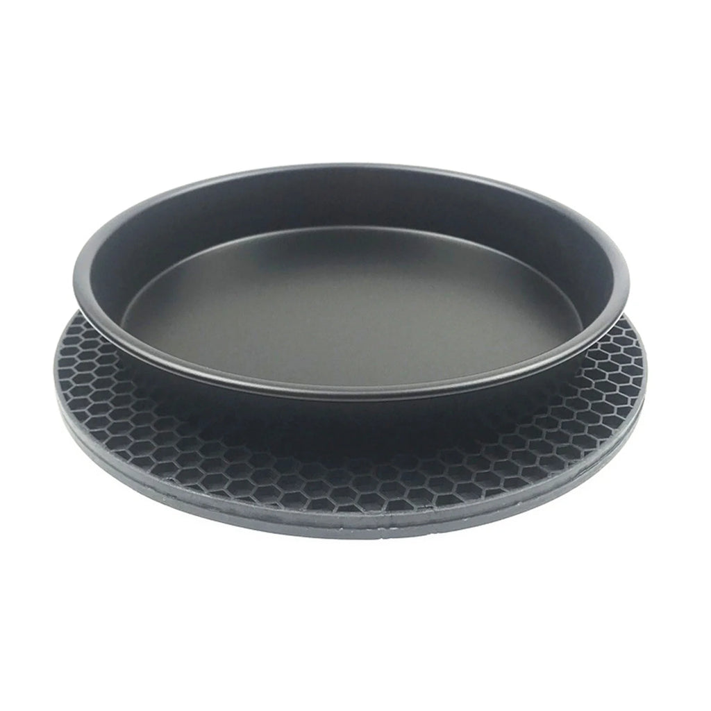 10Pcs Air Fryer Accessory Kit Frying Baking Pan Rack Pizza Tray Metal Holder Bread Bracket Cupcake Mould Set I260526