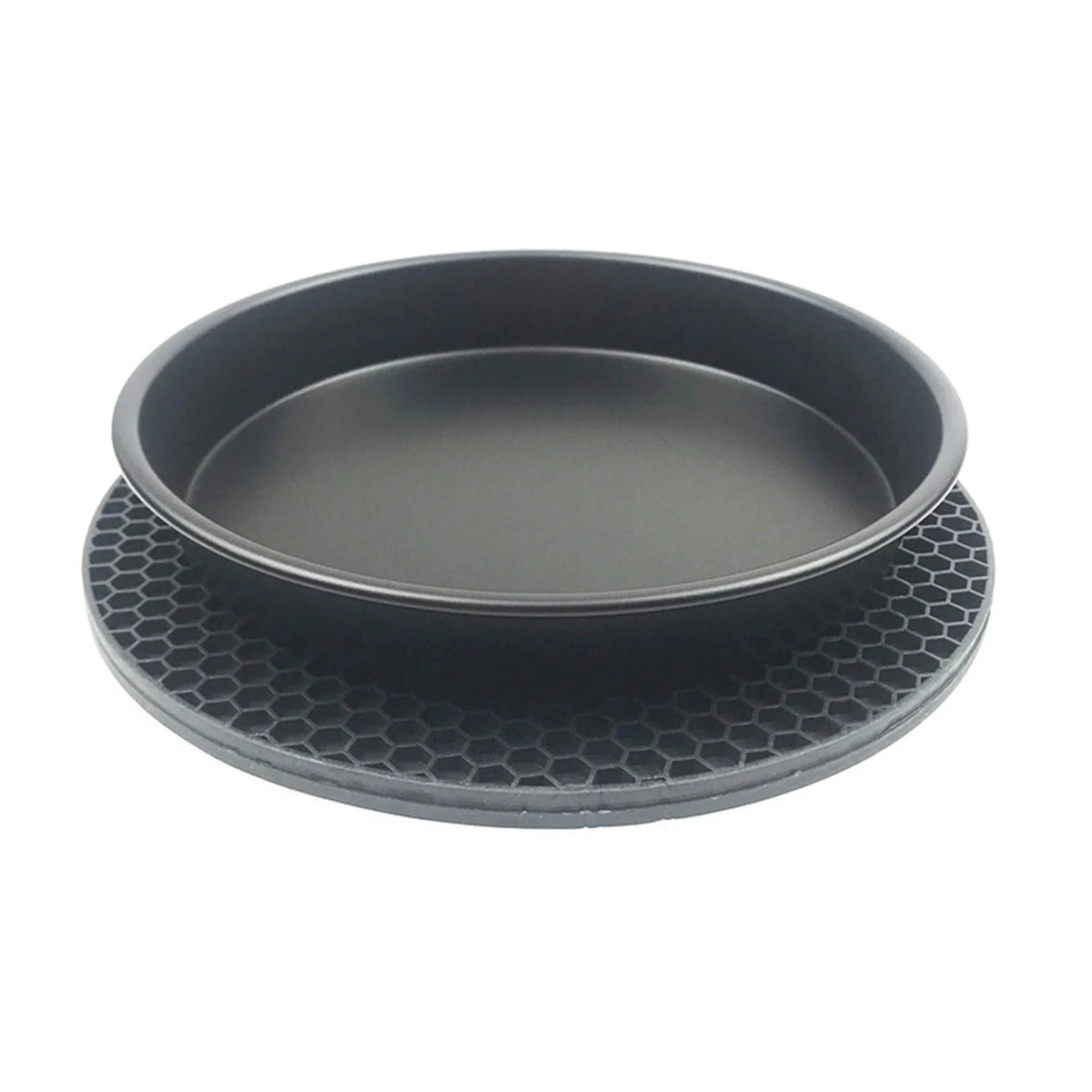 10Pcs Air Fryer Accessory Kit Frying Baking Pan Rack Pizza Tray Metal Holder Bread Bracket Cupcake Mould Set I260526