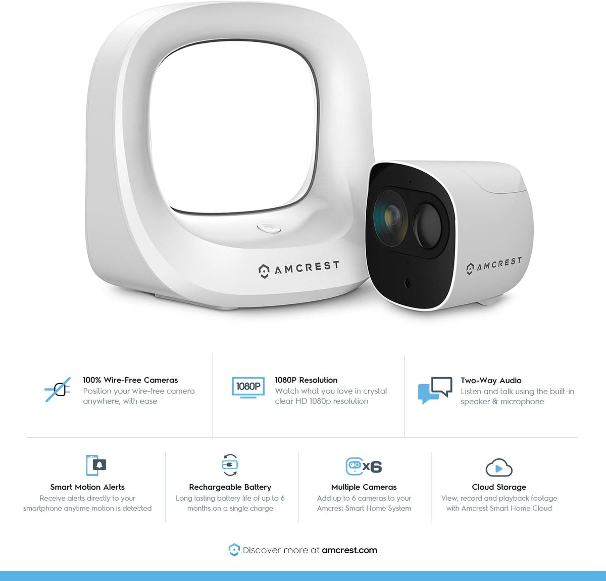 1080P Wireless Outdoor Security Camera System Z6107