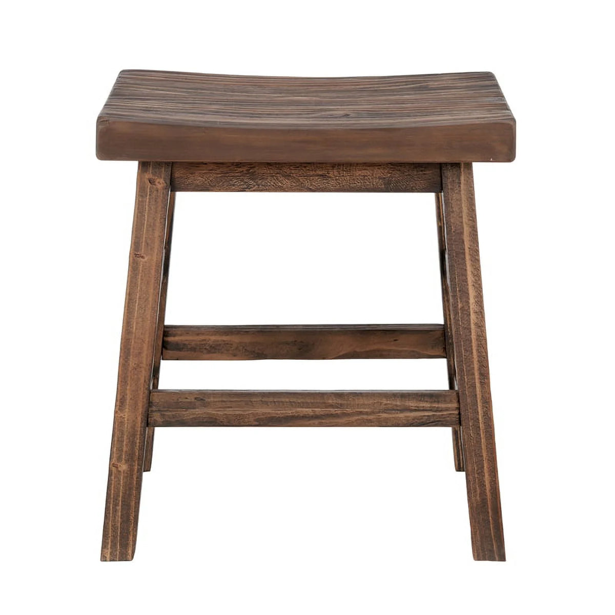 Brown Reclaimed Wood Barstool Set of 3 J328613