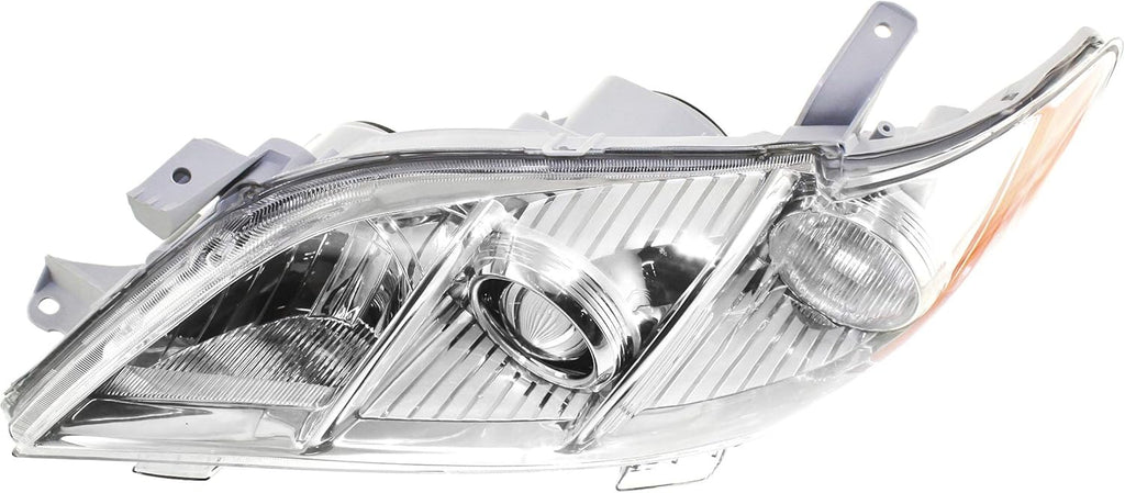 Chrome Housing Amber Reflector Clear Lens Headlight D7821