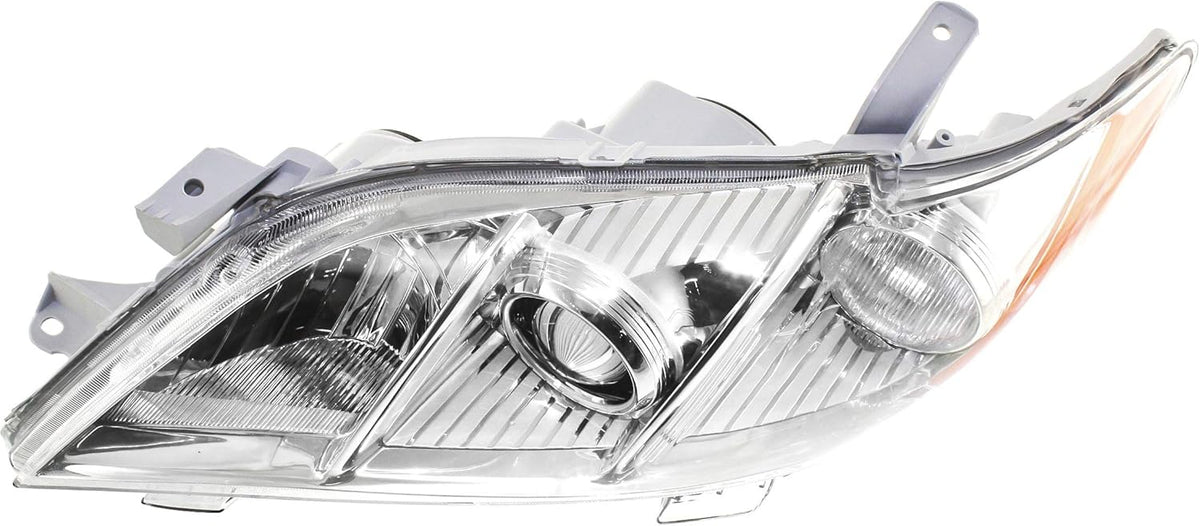 Chrome Housing Amber Reflector Clear Lens Headlight D7821