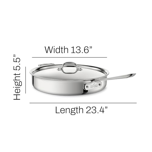 6 Quart Stainless Steel Sauté Pan F40931