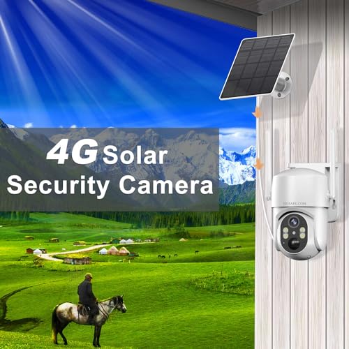 2K HD Wireless Solar Security Camera with Color Night Vision D592