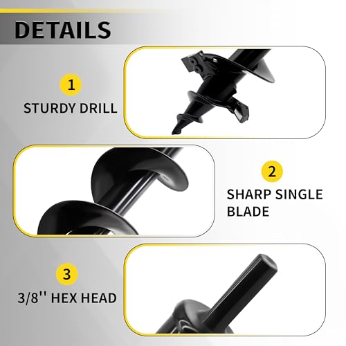 3" x 24" Garden Auger Drill Bit B990