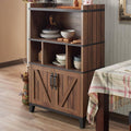 Distressed Walnut Buffet Cabinet Z377901