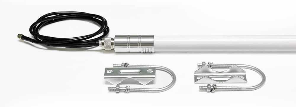 Fiberglass Antenna Kit 915MHz 5.8 dBi White Omni Directional N Type Male X3239