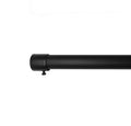 72"-144" 1" dia. Matte Black Curtain Rod Set L141