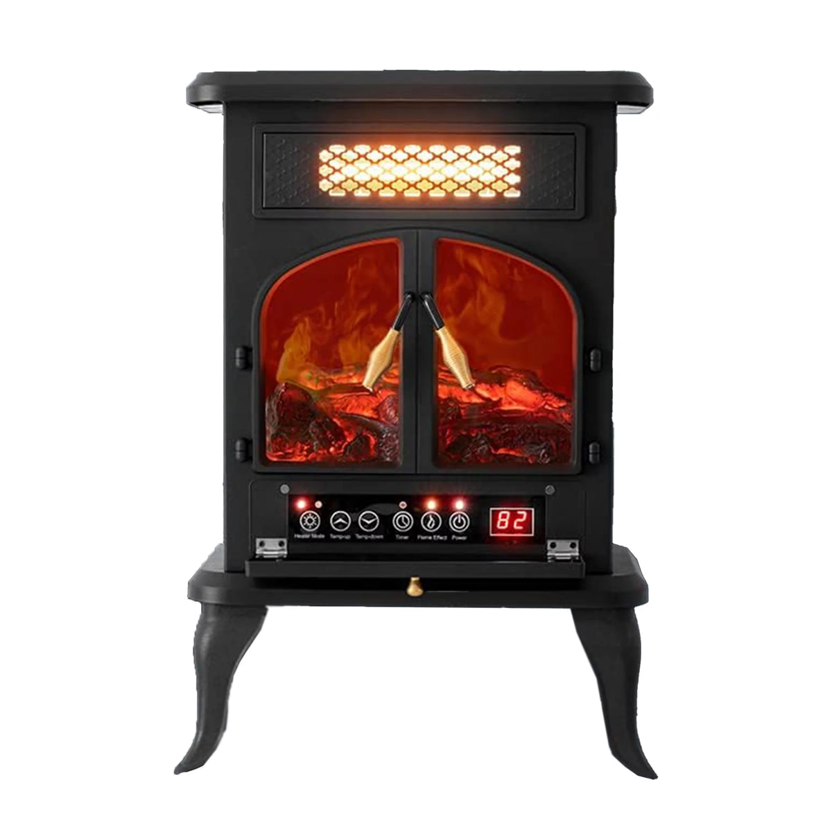 Freestanding Portable Electric Fireplace Heater Stove S418
