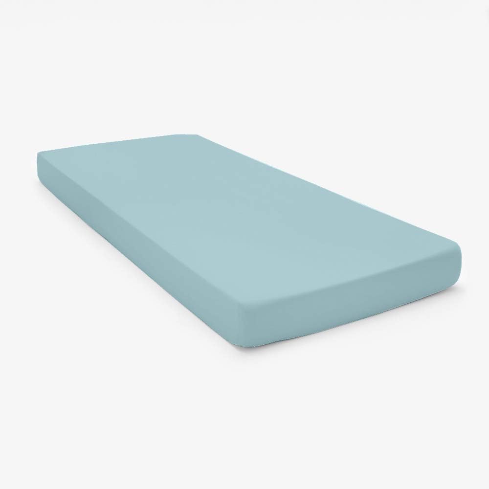 Ivory Solid Cotton Fitted Cot Sheet 4 Piece V6584