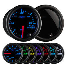 Tinted 7 Color 30 PSI Fuel Pressure Gauge R5116