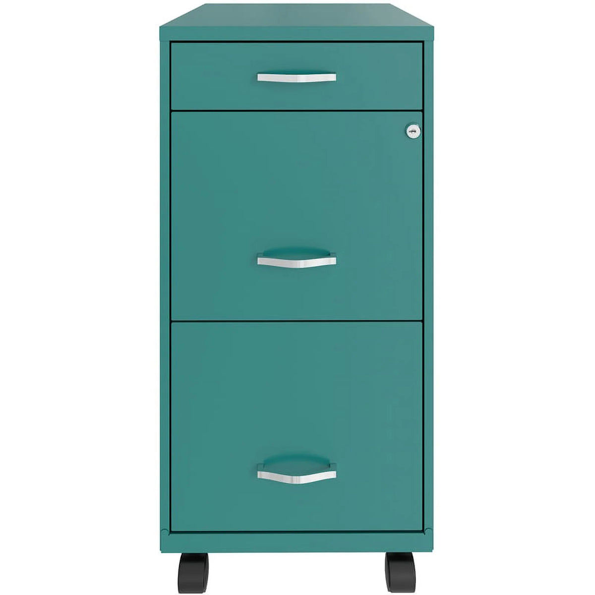 18" Deep 3 Drawer Mobile Metal File Cabinet H12768