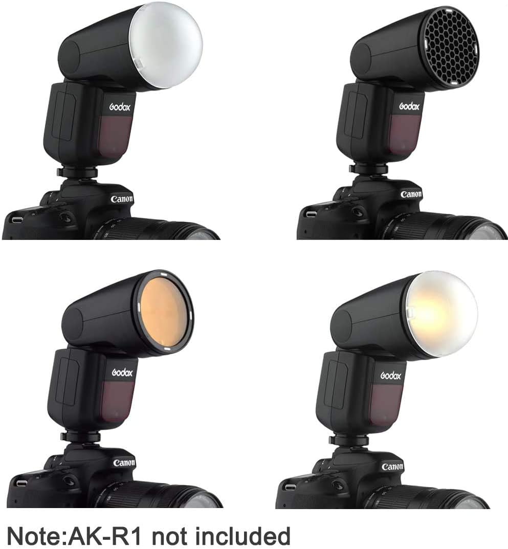 Round Head On Camera Flash Speedlite with Lithium Battery F905