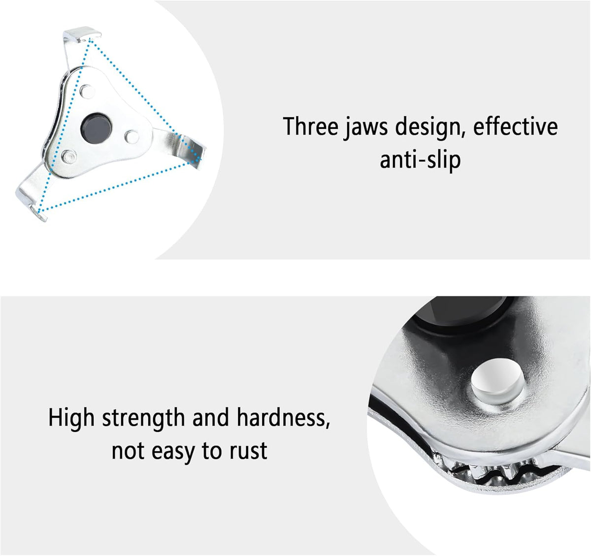 3 Jaw 2 Way Adjustable Oil Filter Wrench Tool U41639