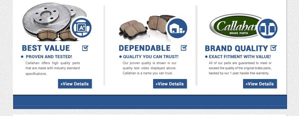 Premium D/S 6 Lug Brake Rotors + Ceramic Brake Pads + Hardware T602425